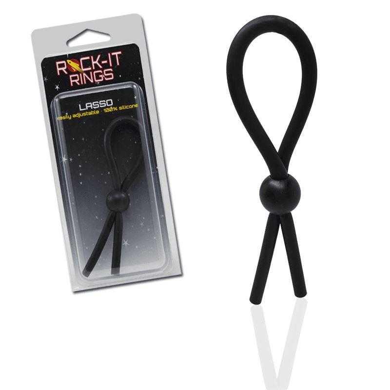 Buy Rock-It Rings Silicone Lasso Cockring - Black