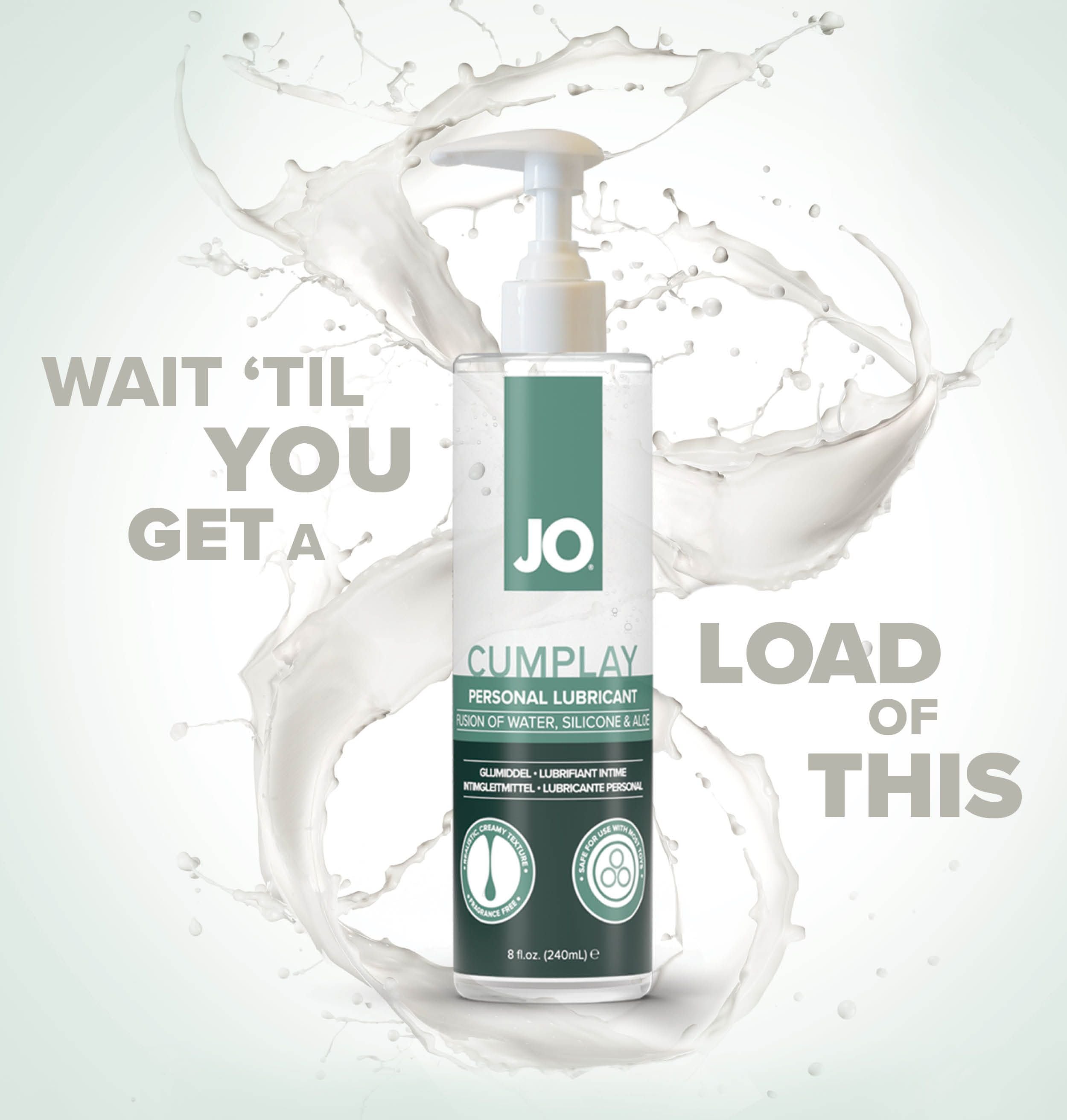 JO Cumplay Hybrid Personal Lubricant 8 oz (240 mL)