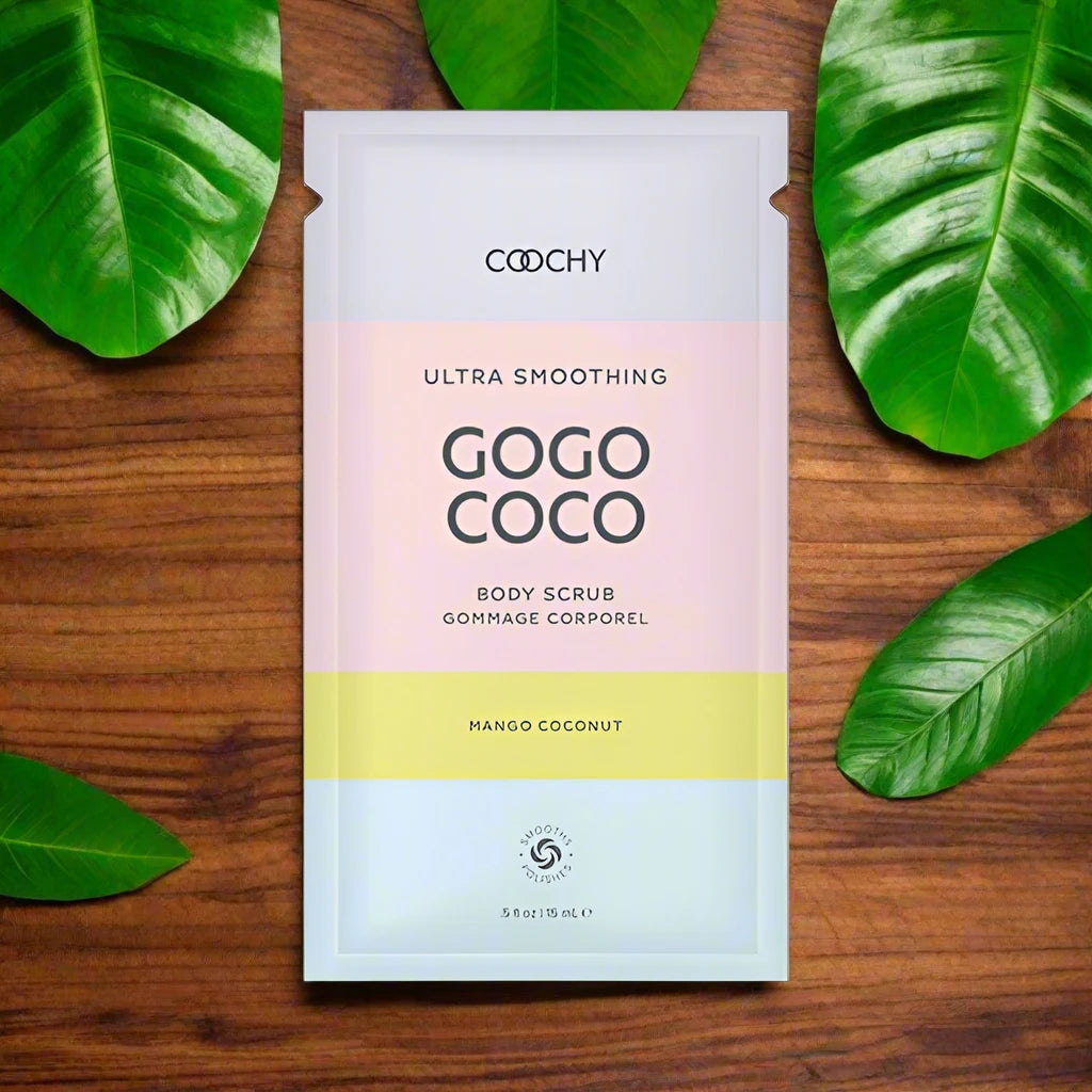 Coochy Ultra Smoothing Body Scrub - Mango Coconut - .34 oz foil | CheapLubes.com