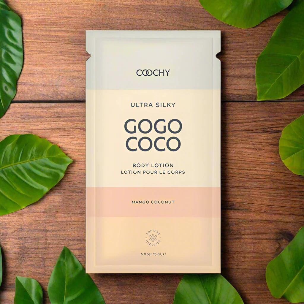 Coochy Ultra Silky Body Lotion - Mango Coconut - .34 oz Foil | CheapLubes.com