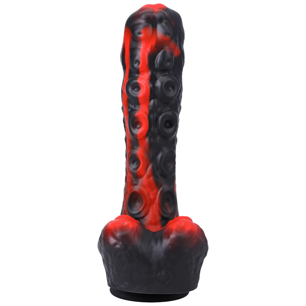 Fort Troff Tendril Thruster Mini Fuck Machine Rechargeable Remote-Controlled Silicone 8.5 in. Thrusting Dildo Red/Black