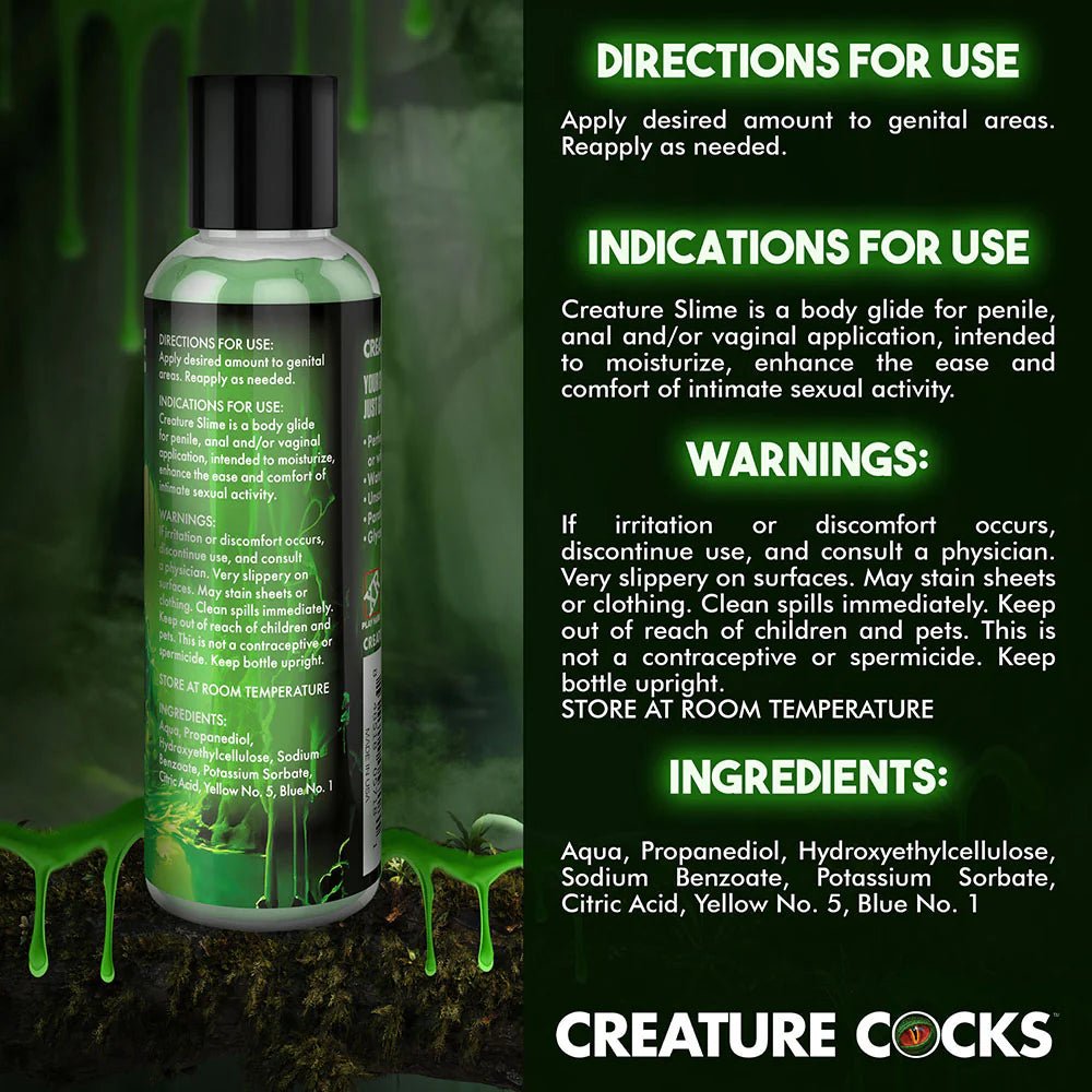 Creature Slime Green Water-Based Lubricant