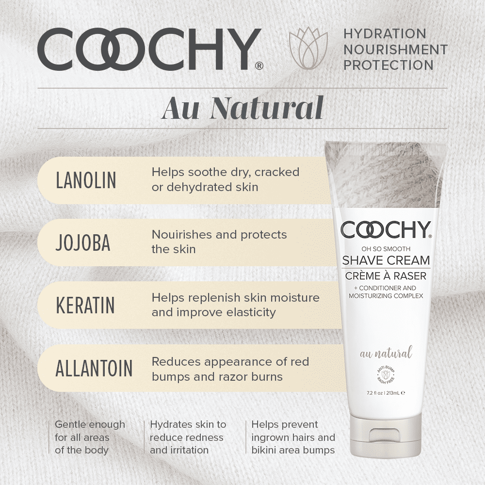 Coochy Shave Cream au Natural Fragrance Free | CheapLubes.com