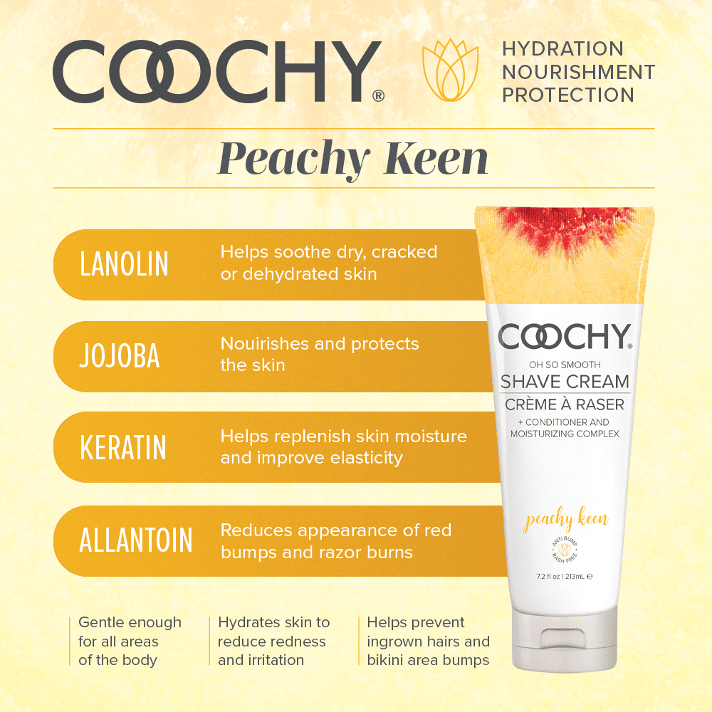 Coochy Shave Cream Peachy Keen | CheapLubes.com