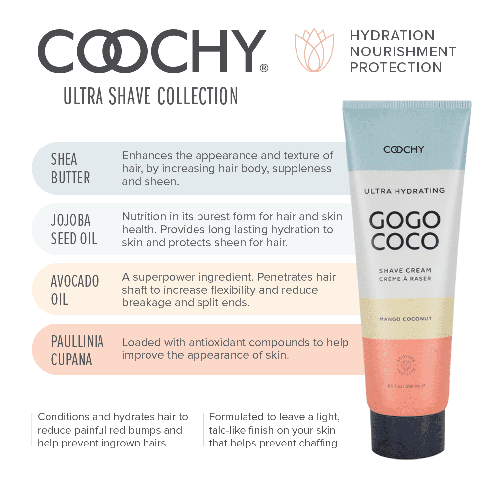 COOCHY ULTRA - Ultra Hydrating Shave Cream - Mango Coconut | CheapLubes.com