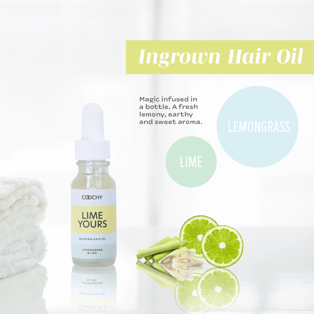 COOCHY ULTRA - Ultra Soothing Ingrown Hair Oil - Lemongrass & Lime - 0.4 oz(12.5 mL) | CheapLubes.com