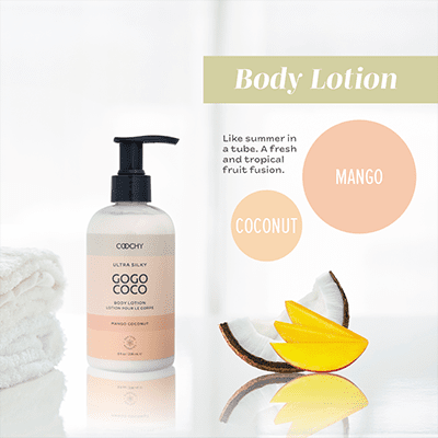 COOCHY ULTRA - Ultra Silky Body Lotion - Mango Coconut - 8 oz (136 mL) | CheapLubes.com