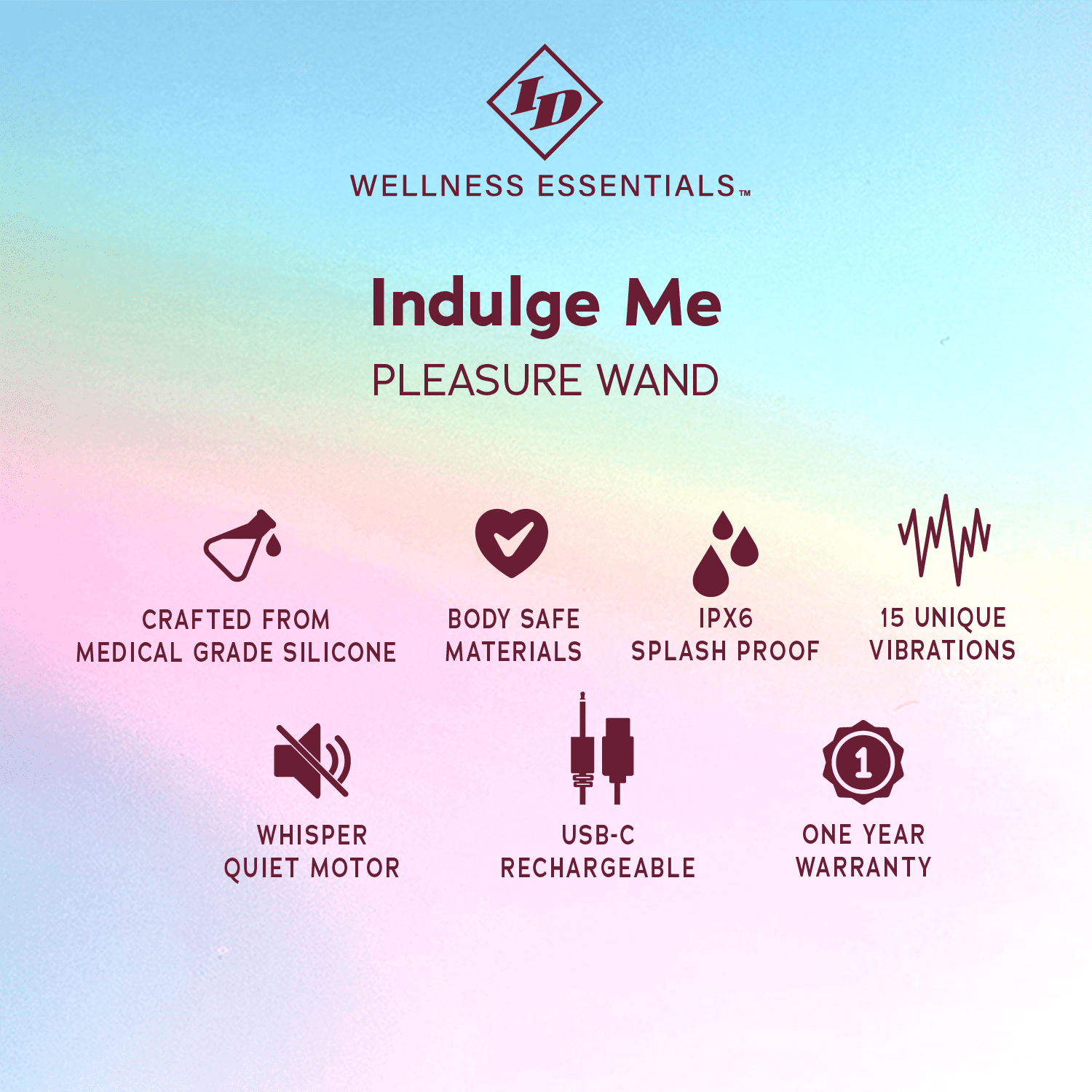 ID Wellness Essentials - Indulge Me Pleasure Wand - Blue