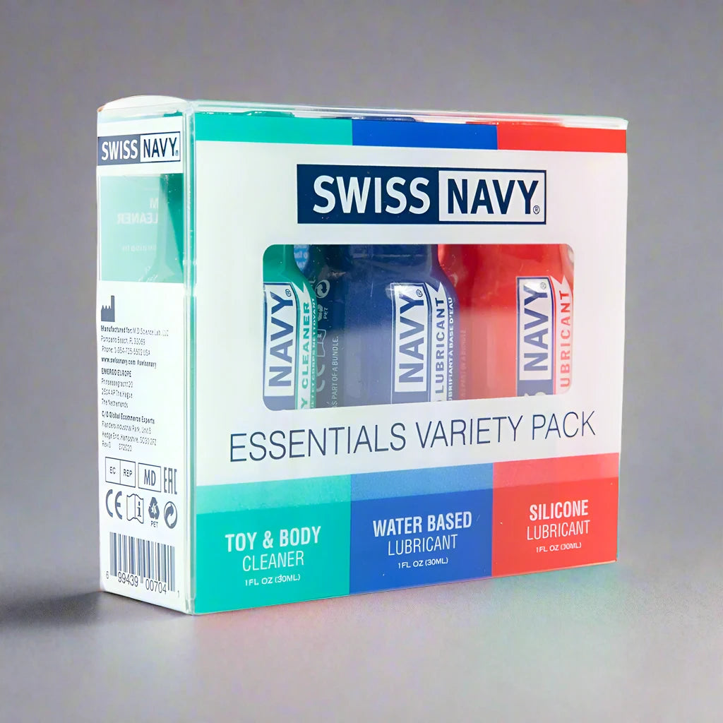 Swiss Navy Essentials - Variety Pack - 3-Piece - 1 oz Mini-Bottles