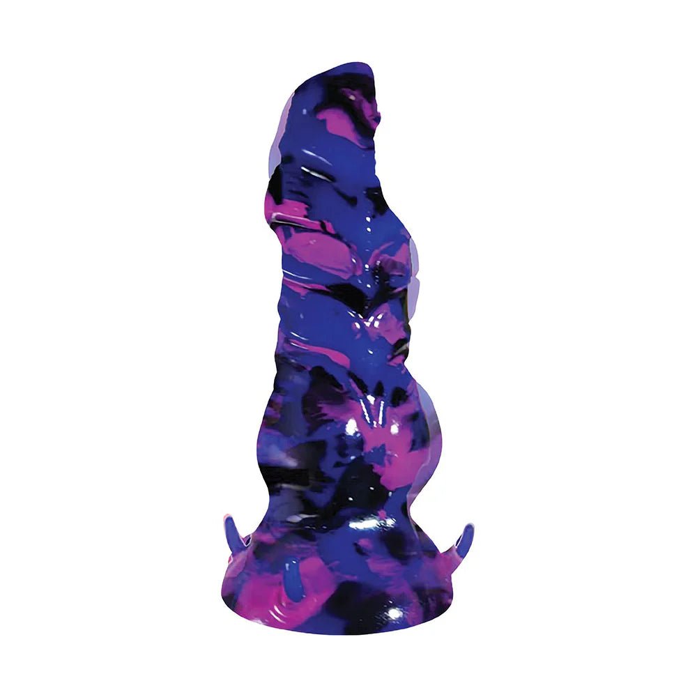 Monster Romance Horny Halfling with Vibrating Bullet Silicone Dildo 7 inch