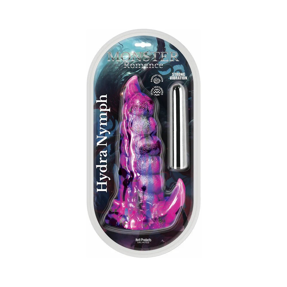 Monster Romance Hydra Nymph with Vibrating Bullet Silicone Dildo 7.5 inch