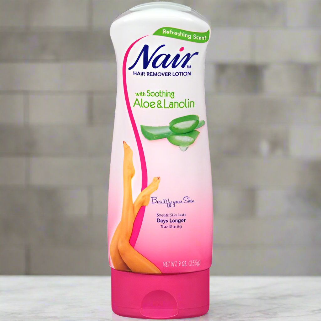 Nair with Soothing Aloe & Lanolin Hair Remover Lotion - 9 oz. - CheapLubes.com