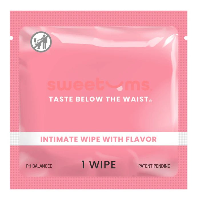 Sweetums Intimate Wipes w/Flavor - 1 Individual Wipe