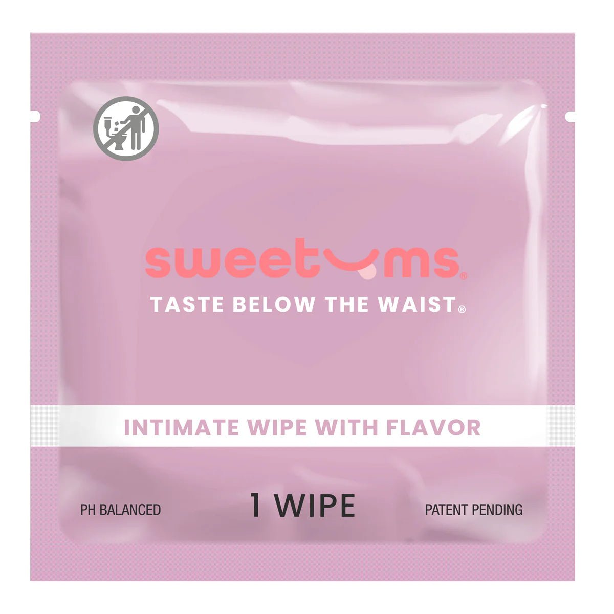 Sweetums Intimate Wipes w/Flavor - 1 Individual Wipe