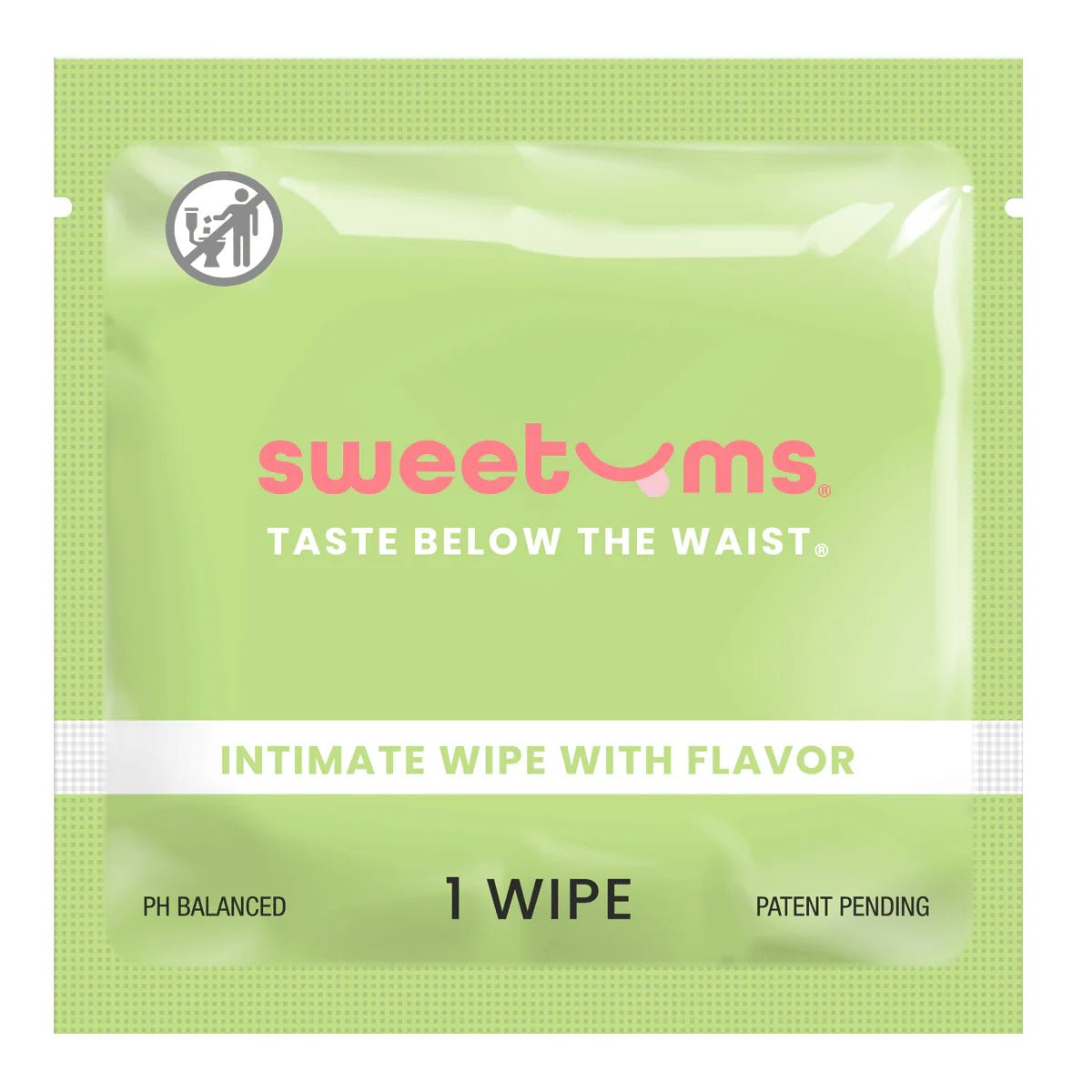 Sweetums Intimate Wipes w/Flavor - 1 Individual Wipe