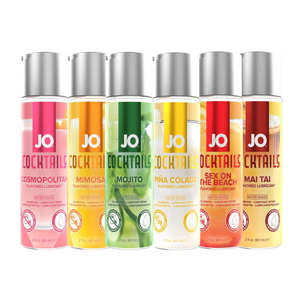 JO Cocktails Water-Based Flavored Lubricant 2 oz (60 mL) - 6 Flavors! - CheapLubes.com