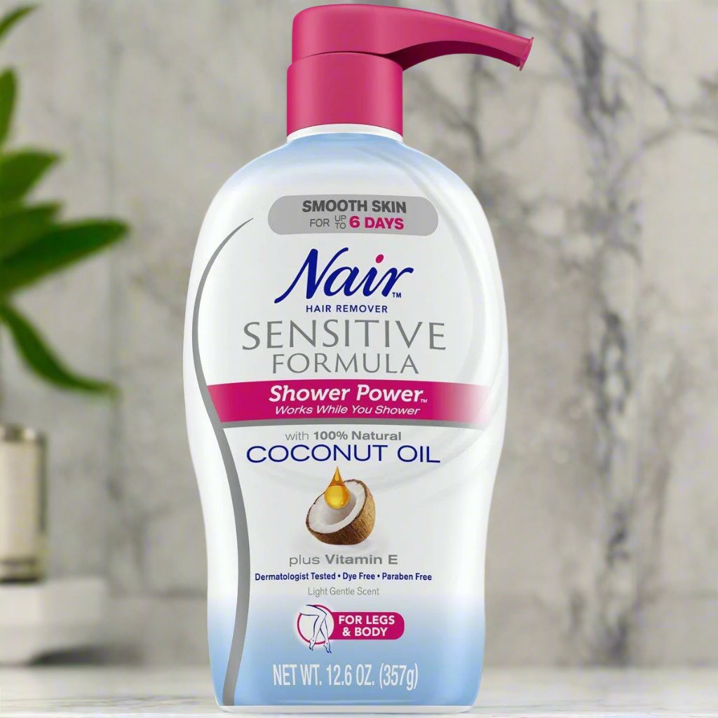 Nair - Shower Power - Sensitive with Coconut Oil and Vitamin E - CheapLubes.com